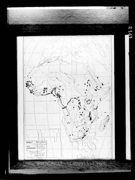 Distribuição conhecida de Anopheles gambiae no continente africano em 1902