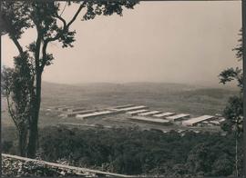 Vista aérea das obras do Complexo Sanatorial de Curicica