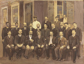 Missão Francesa do Instituto Pasteur com integrantes da campanha de combate à febre amarela no Ri...