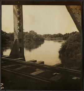 Aspecto do rio Miranda visto da ponte de Salobra