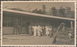 Integrantes da AFA visitando obras do sanatório anexo do Hospital São Sebastião