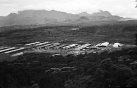 Vista aérea das obras do Sanatório de Curicica