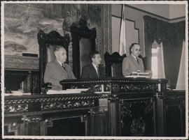 Clemente Mariani e outros na Assembléia Legislativa do estado do Espirito Santo